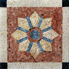 Tuile de mosaïque décorative Rosace