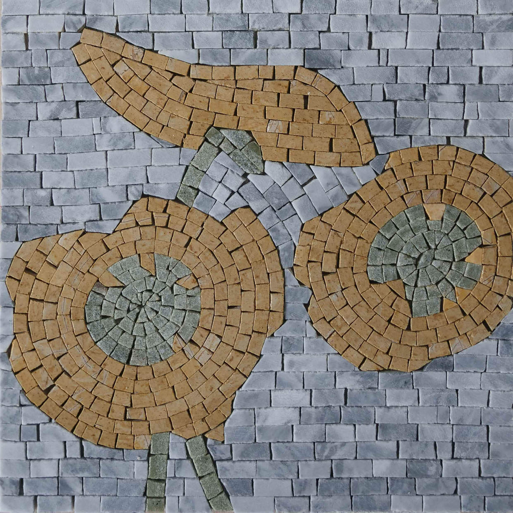 Arte de parede em mosaico floral - Flora Detalle