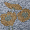 Art mural mosaïque florale - Flora Detalle