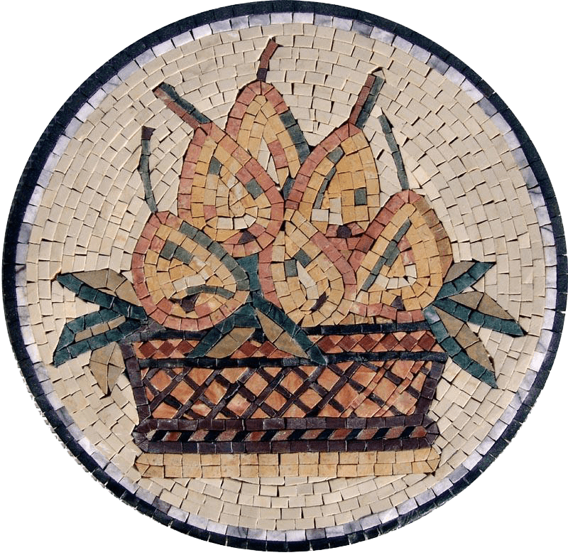 Diseños de mosaicos- Medaglione de peras