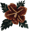 Azulejos de mosaico florales - Lille oscuro