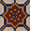 Acento de mosaico - azulejo turco Iznik