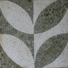 Green And White Accent Mosaic Design