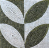 Design de mosaico com detalhes em preto e branco