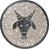 Capricorn Horoscope Mosaic Handmade Art