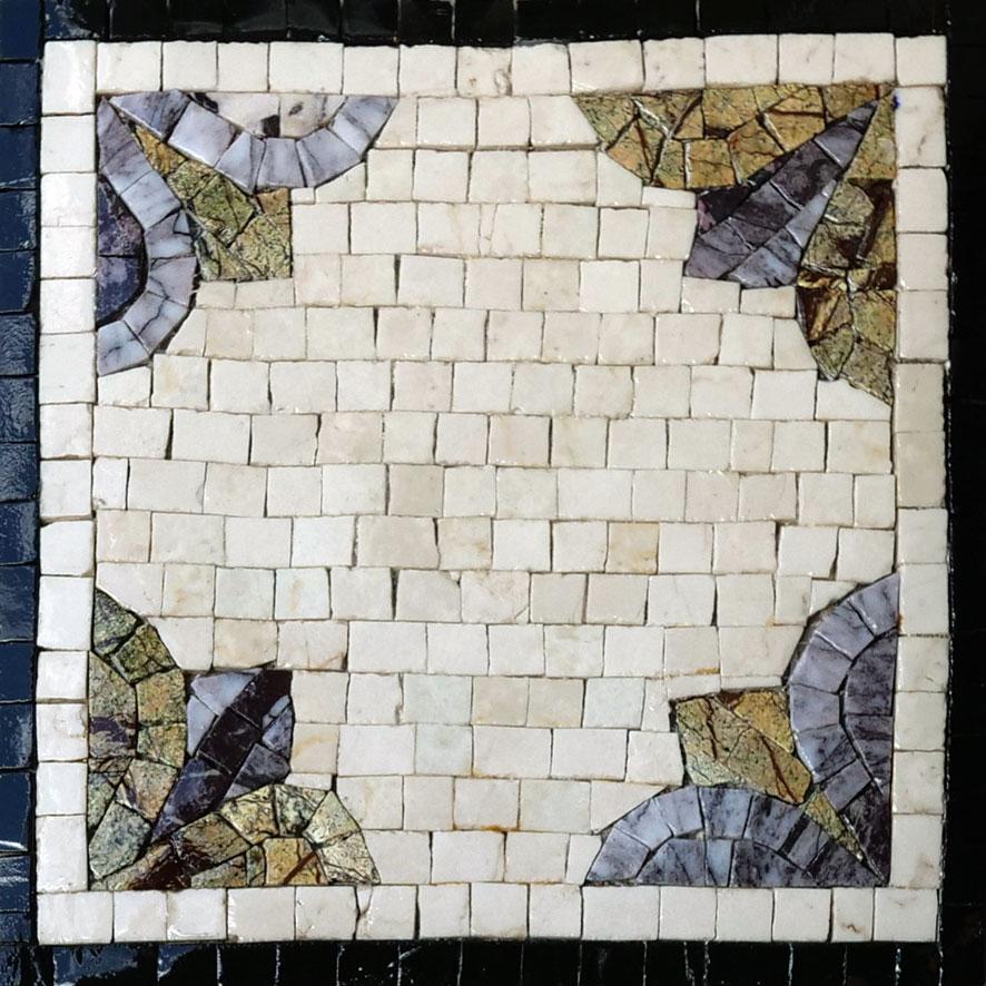 Blumenränder - Mosaik-Design