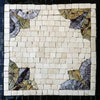 Bordas de flores - design de mosaico