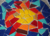Medalhão Mosaico Personalizado - Piezas de Colores
