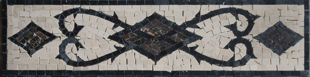 Classical Geometric Mosaic Rug