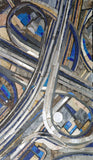 Highway Junction - Abstract Mosaic Design