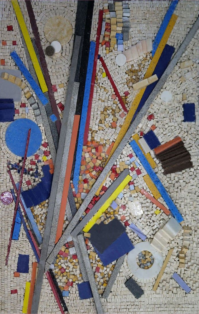 Unfolding Chaos - Design de Mosaico Abstrato