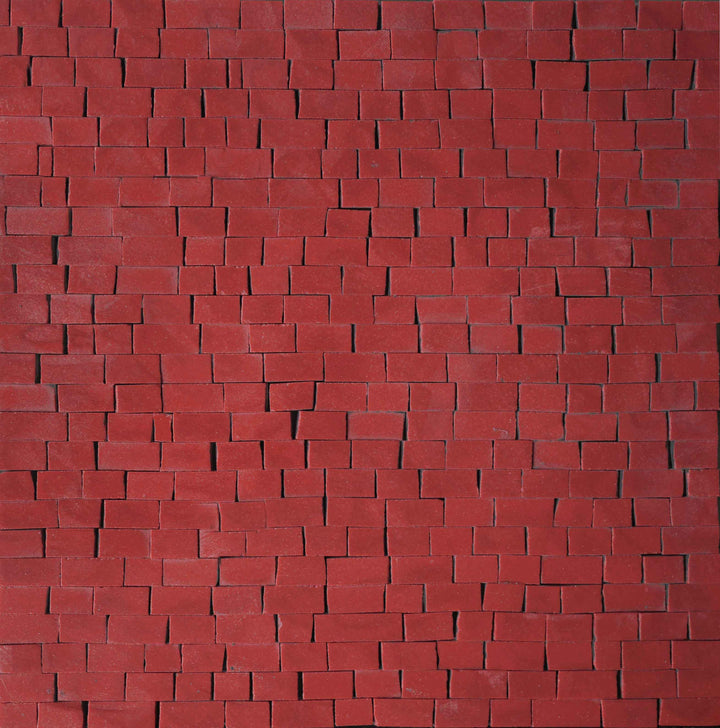Foglio di mosaico al quarzo - Rosso