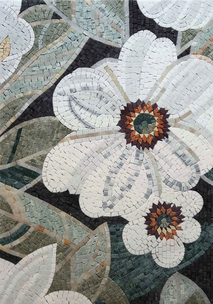 Arte de pared de mosaico - Flor de Lys