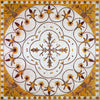 Botanische Mosaikplatte oder Bodeneinlage - Hadi
