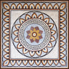 Mosaico de flores greco-romano - Aquila