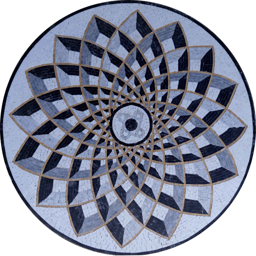 Pinto ll - Мозаичный медальон ручной работы
