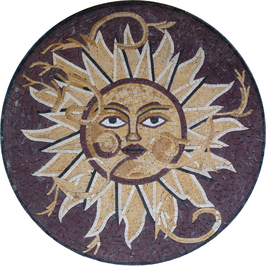 Surya - Sun Mosaic Medallion