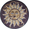 Surya - Sonnenmosaik-Medaillon