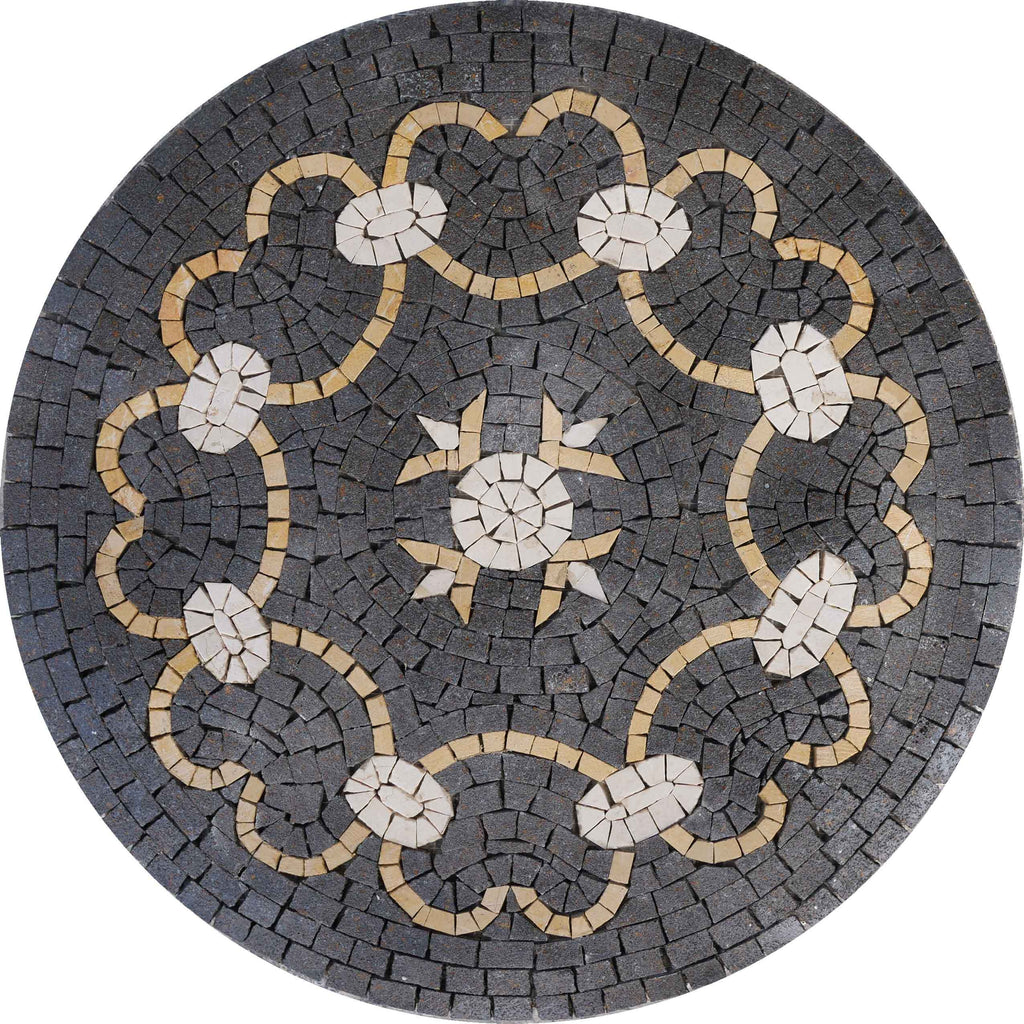 Round Geometric Mosaic - Infinity