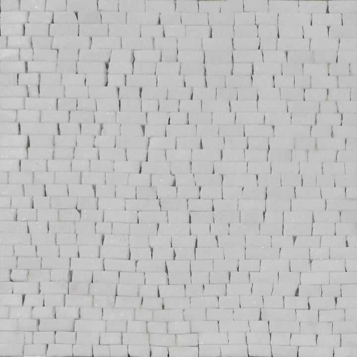 Mosaik-Marmorplatte - Thassos White