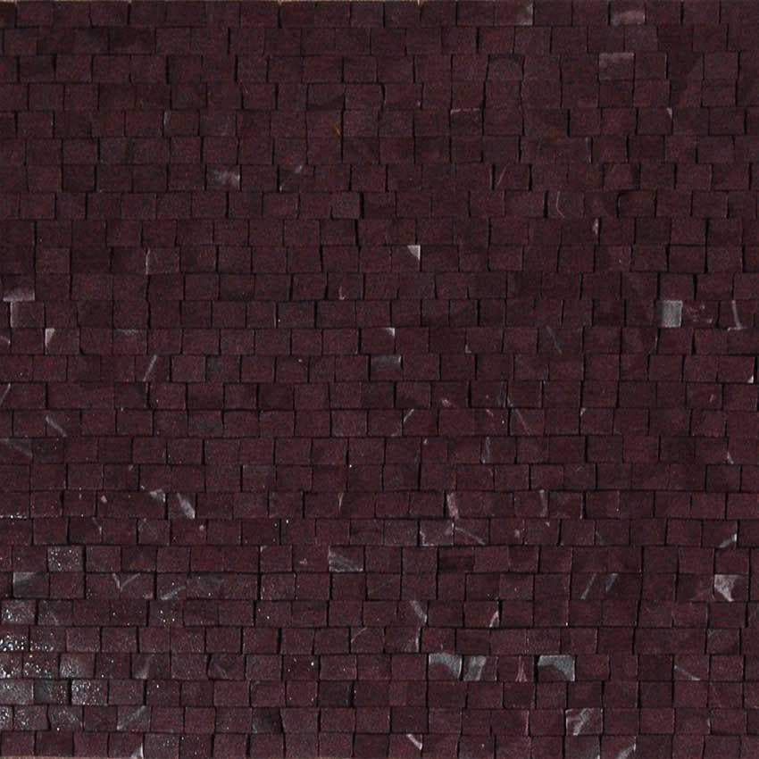 Foglio di mosaico al quarzo-rosa ciliegia