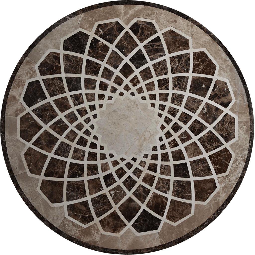 Reanna - Medaglione in mosaico a getto d'acqua