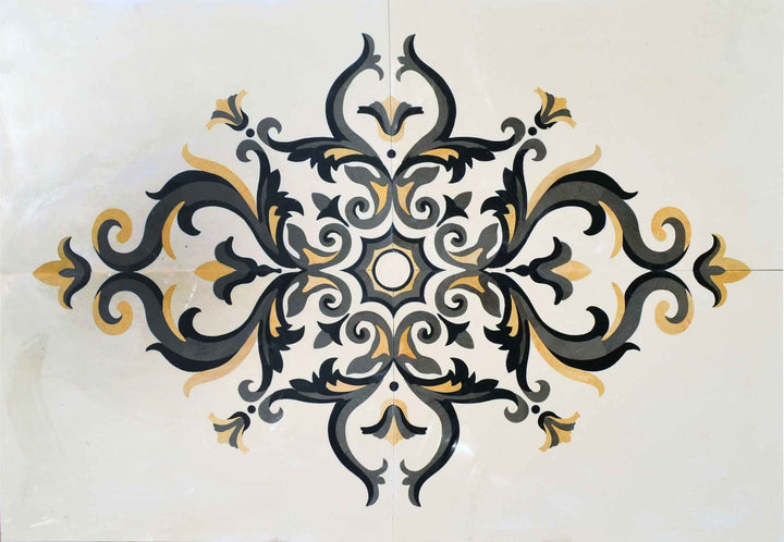 Florentino - Obra de mosaico de chorro de agua | Alfombras | Mozaico