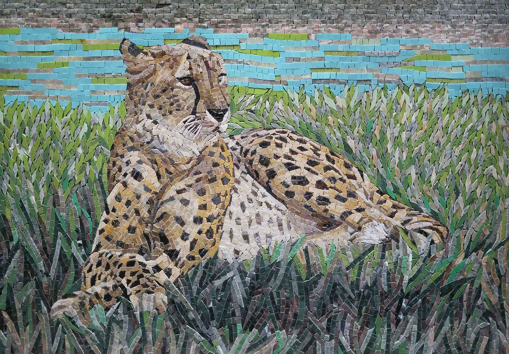 Mosaico de animales - Guepardo majestuoso