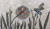 Mosaico Uccello - Colibrì Blu