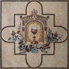 Mosaico cristão - a cruz da igreja