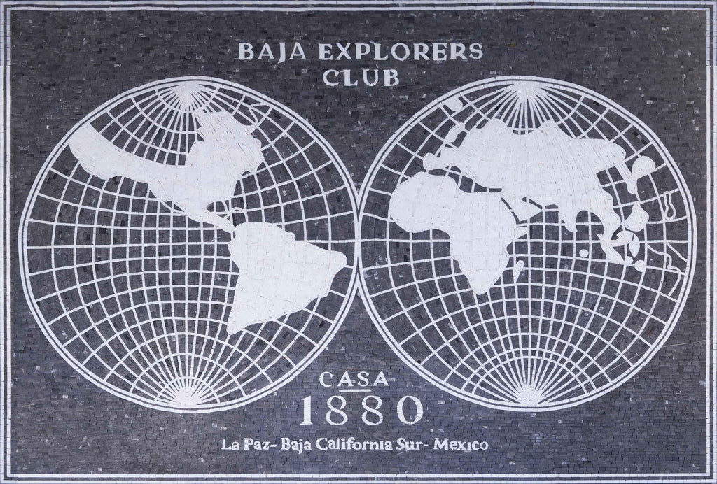 Azulejo de mosaico personalizado - Baja Explorers Club
