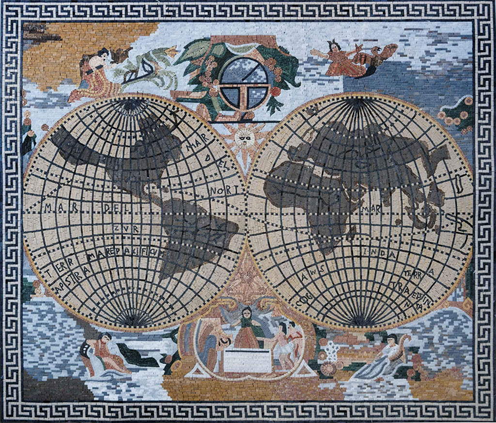 Mosaico personalizzato - Due sfere