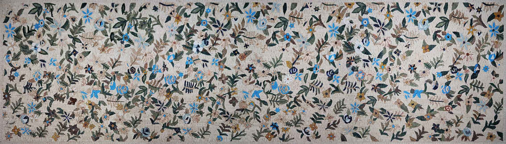 Mosaico Floral - Tapete de Flores Coloridas