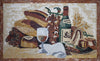 Food Mosaic Art - Bread & Wine