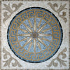 Arte de mosaico geométrico - sol clave griega