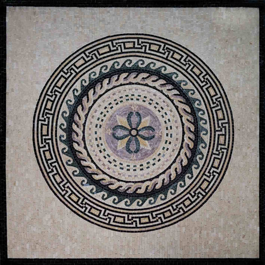 Geometric Mosaic - Neutral Mosaic Designs