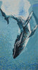 Art de carreaux de mosaïque de verre - Baleine géante