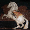 Art de la mosaïque de chevaux - Cheval sautant