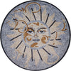 Sky Surya - Medallón de mosaico de sol