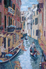 Arte del mosaico del paisaje - Calles de Venecia