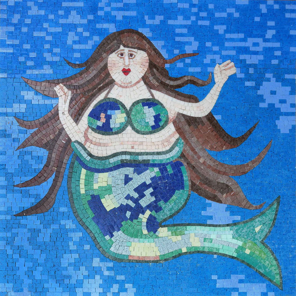 Mosaïque Sirène - Reine Des Mers