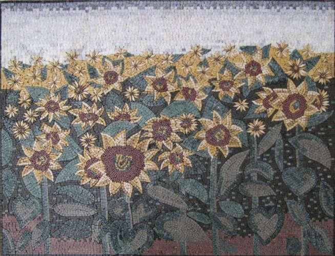 Arte del mosaico - Tierra de girasoles
