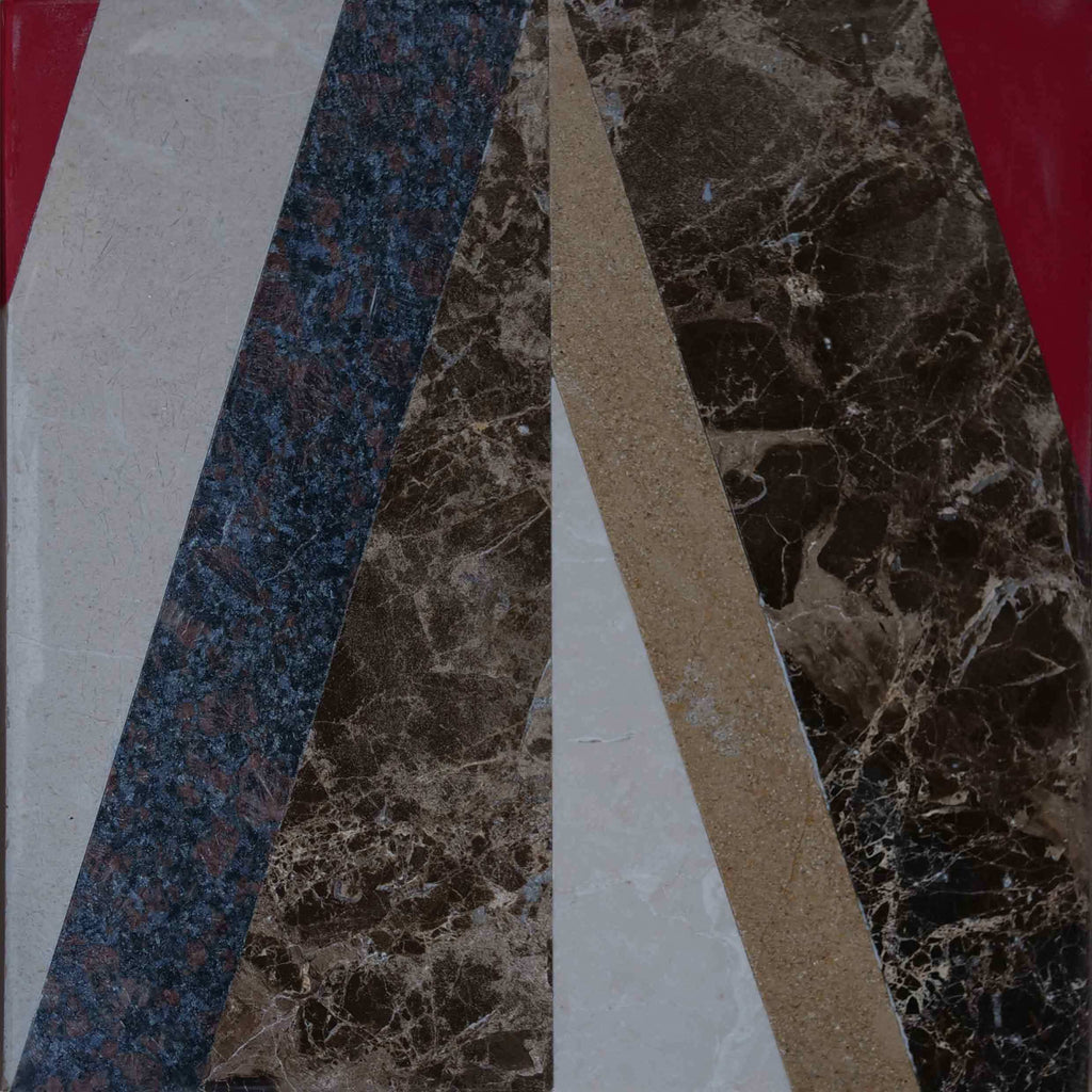 Arte mosaico moderno - Triángulos y líneas