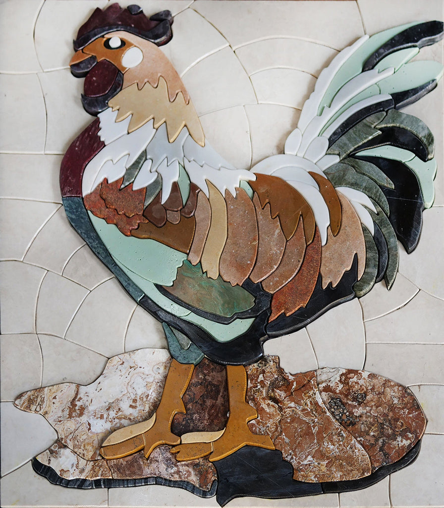 Gallo de la mañana - Mosaico de animales