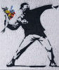 Arte del mosaico - Lanzador de flores de Banksy