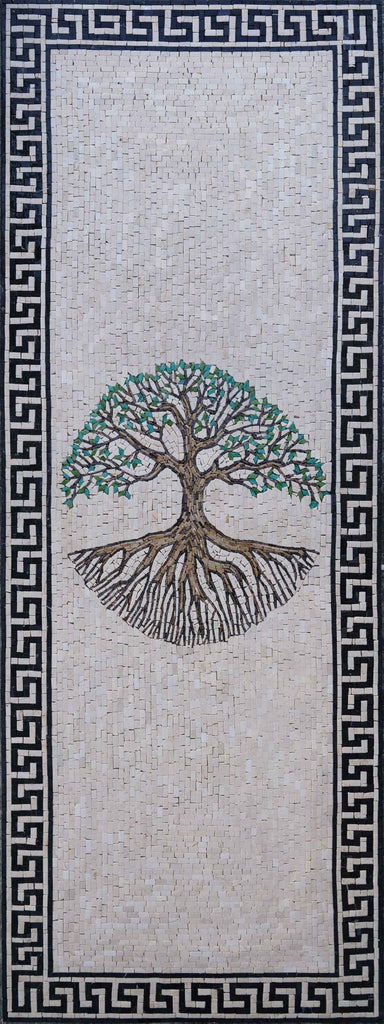 Arte em mosaico - Árvore da vida grega