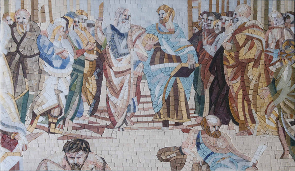 The School of Athens - Raphael Mosaic Reproduction - Mesh Backing
