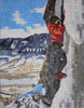 Obra de mosaico - Escalada de montañas