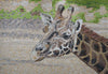 Opera d'arte in mosaico - Giraffa nel deserto