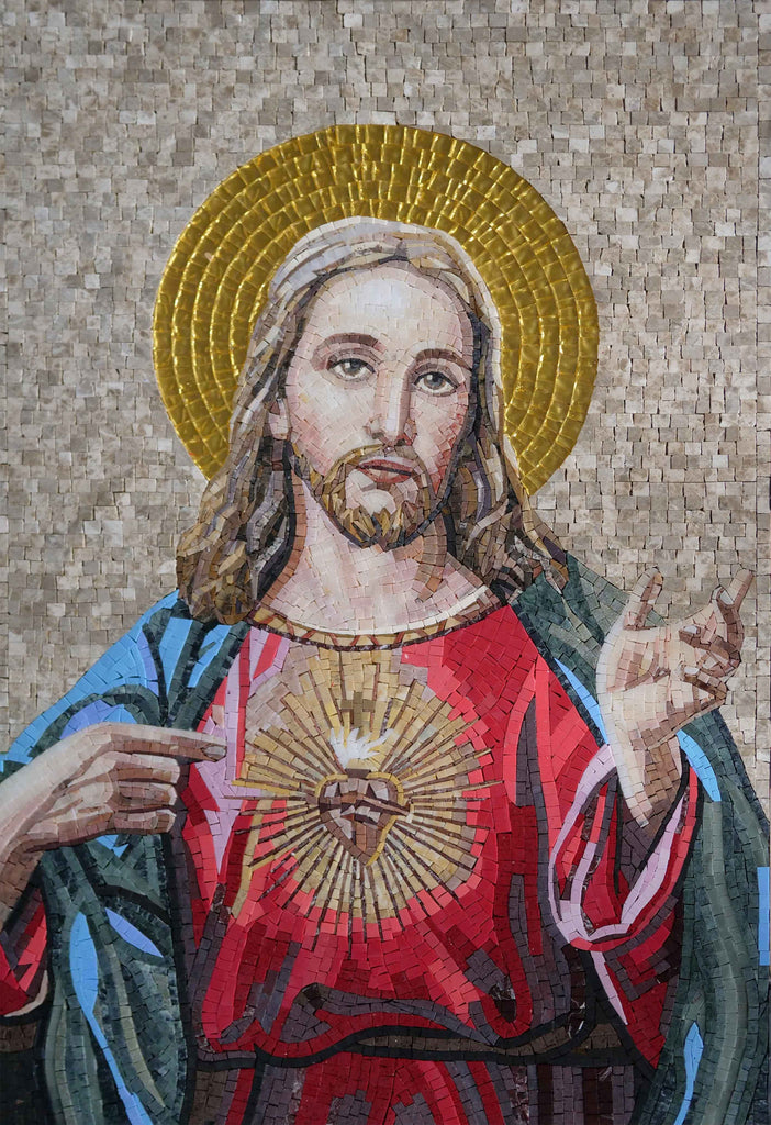 Arte em mosaico - Design de Jesus Cristo